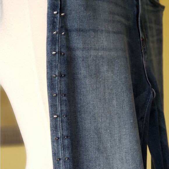 NWOT Hudson Barbara Super Skinny Studded Medium Wash Jeans Size 23 - Picture 5 of 7